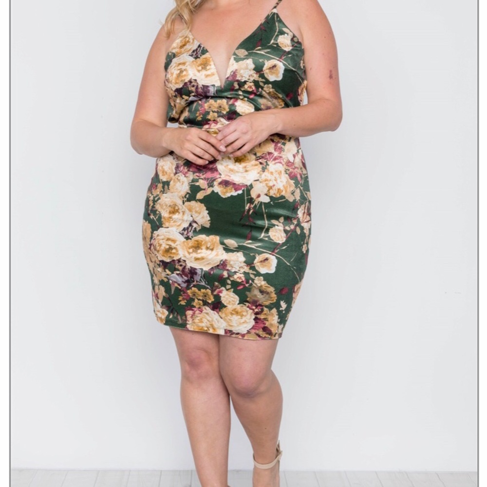 Floral cocktail dress